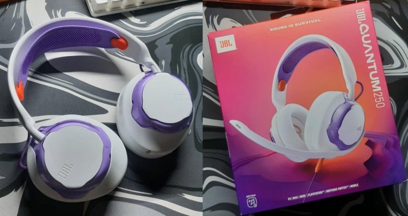 JBL, Fone de Ouvido Gamer, Headset, Quantum 250, Cancelamento de Ruído - Branco