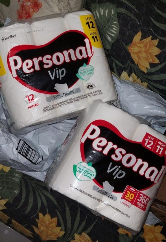 12 un. Papel Higiênico Personal Vip Folha Dupla + Frete Grátis