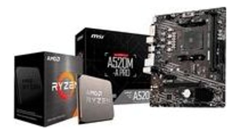 Kit Upgrade AMD Ryzen 5 5500 + Placa-Mãe MSI A520M-A PRO