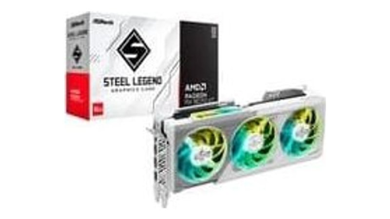 Placa de Vídeo ASRock RX 9070 XT Steel Legend AMD Radeon