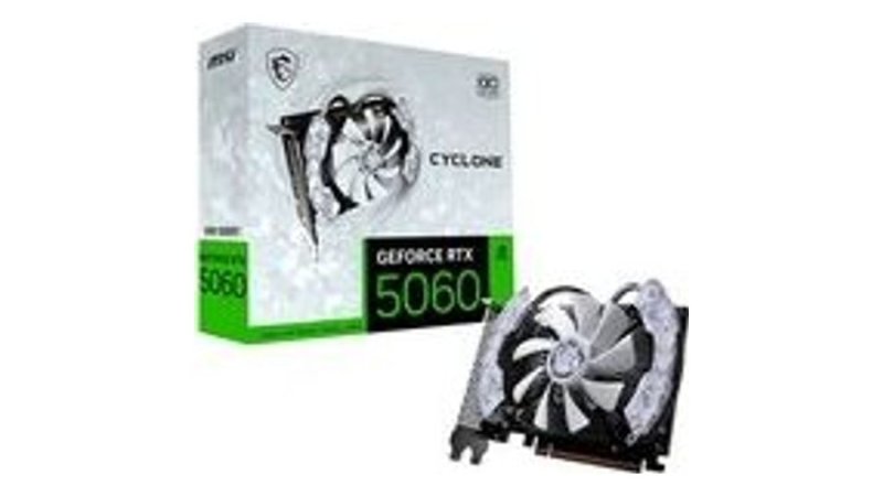 Placa de Vídeo MSI RTX 5060 Cyclone OC NVIDIA GeForce, 8GB, GDDR7, 128-bit 912-V812-205