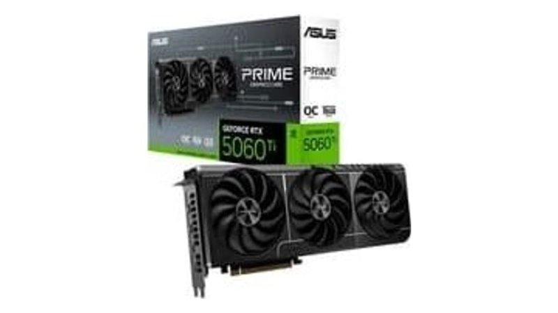 Placa de Vídeo ASUS PRIME-RTX 5060 TI O16G NVIDIA GeForce