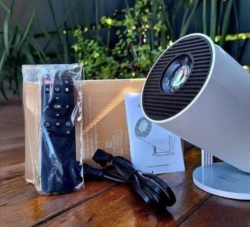 Projetor Portátil 4k Hd Android 11.0 Smart Wifi 5g Bluetooth Branco 127/220v