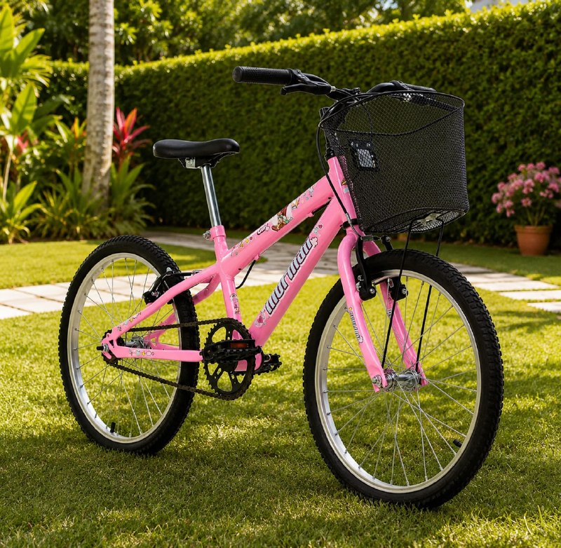 Bicicleta Menina Aro 20 Mtb Aço Carbono Sweet Girl Mormaii