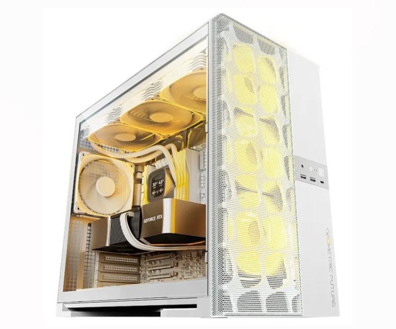 Gabinete Gamer Geometric Future Model 5 Vent Branco