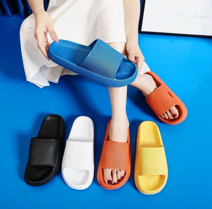 Chinelo Nuvem Ergonômico Slide Flexível + Frete Grátis