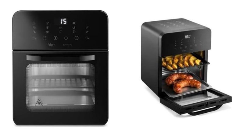 Fritadeira e Forno Elétrico Style Oven Fry 3 em 1 Elgin 10L