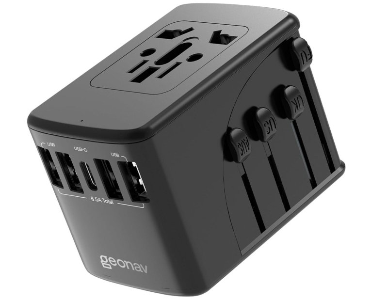 Geonav Carregador Universal com Adaptadores de Viagem
