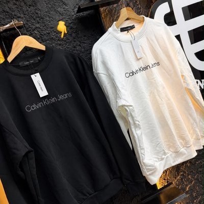Moletom Calvin Klein Crewneck Light Front Logo