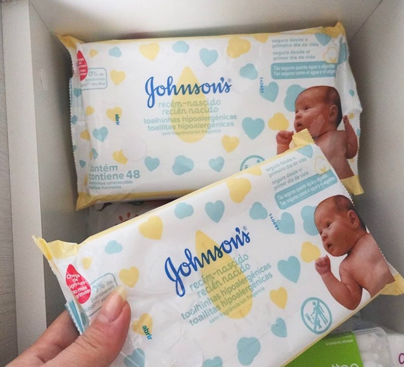 Lenços Umedecidos JOHNSON'S® Baby Recém Nascido, 48 unidades