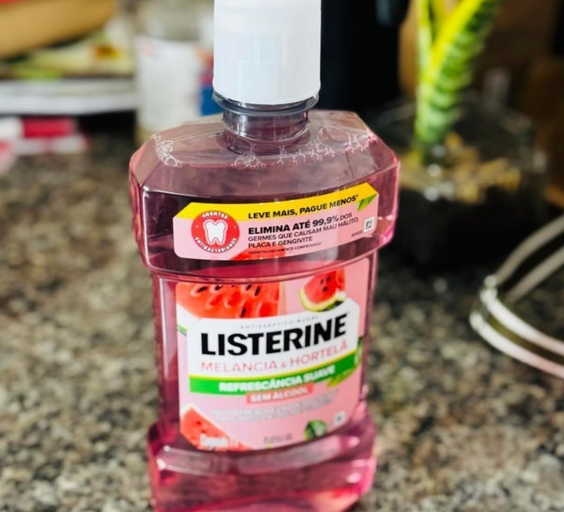 LISTERINE® Melancia & Hortelã Enxaguante Bucal Sem Álcool, 500mL
