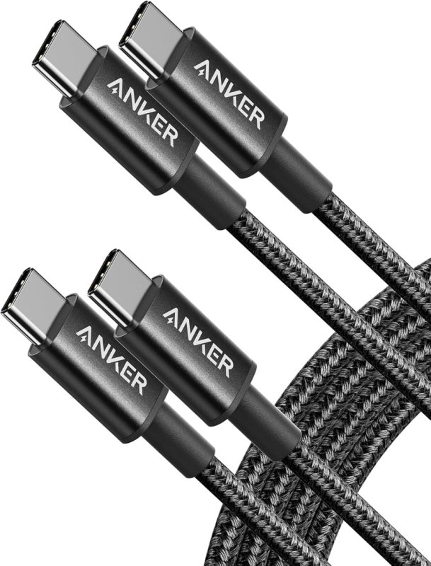 Kit 2 Cabos USB-C para USB-C Anker 60W (0,3m)