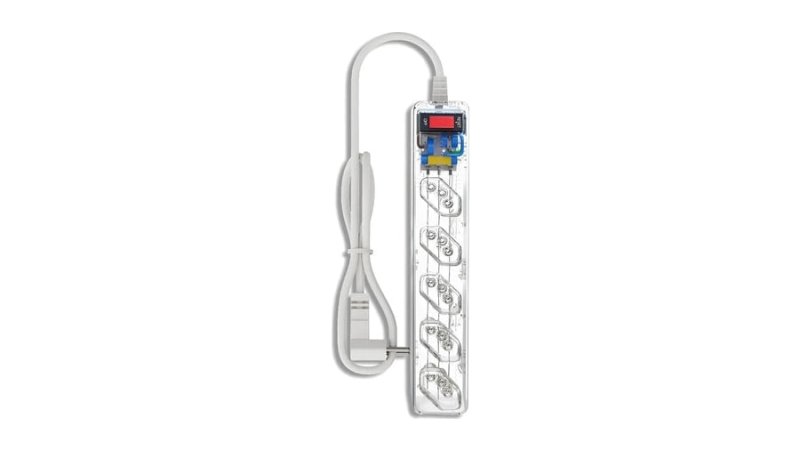 Filtro de Linha Clamper iClamper Energia 5 Tomadas, com DPS e Proteção contra Raios e Surtos Elétricos