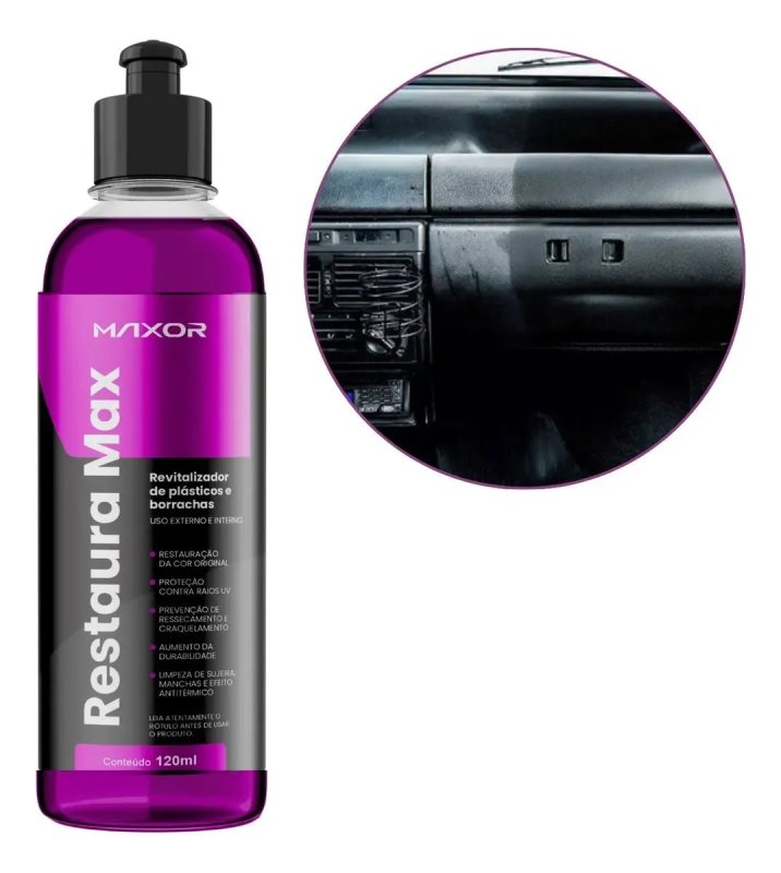 Restaura Max Maxor Revitalizador de Plásticos e Borrachas 120ml