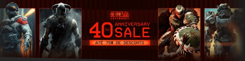 Descontos do 40º Aniversário da Bethesda na Instant Gaming