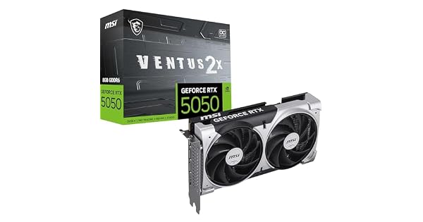 Placa de Vídeo Nvidia RTX 5050 8GB GDDR6 MSI Ventus 2X