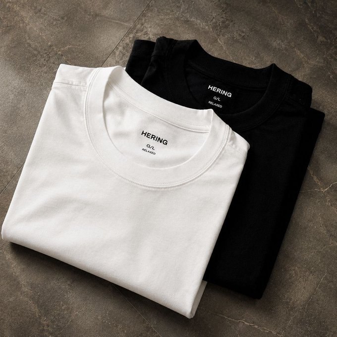 Kit com 2 Camisetas Relaxed Hering