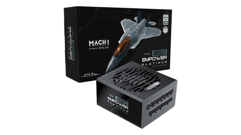 Fonte MACH1 EMPOWER, 850W, Cybenetics Platinum, Modular, PFC Ativo, Preto 850EMPOWER