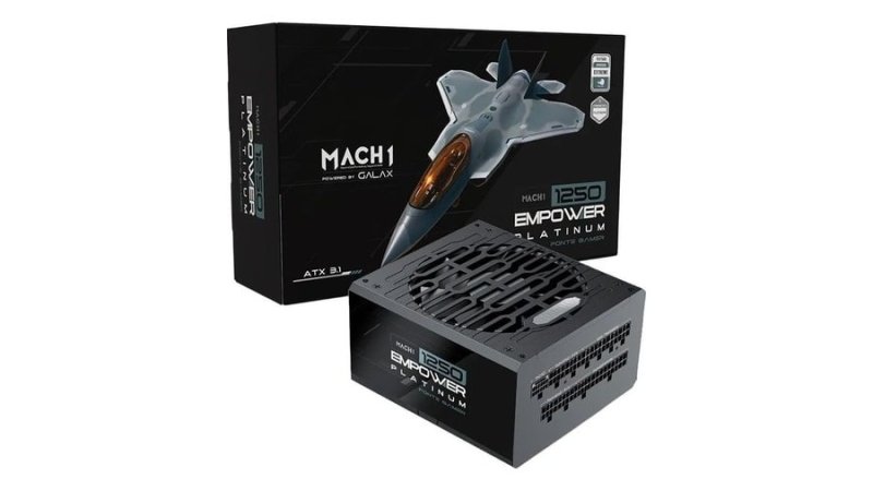 Fonte MACH1 EMPOWER, 1250W, Cybenetics Platinum, Modular, PFC Ativo, Preto