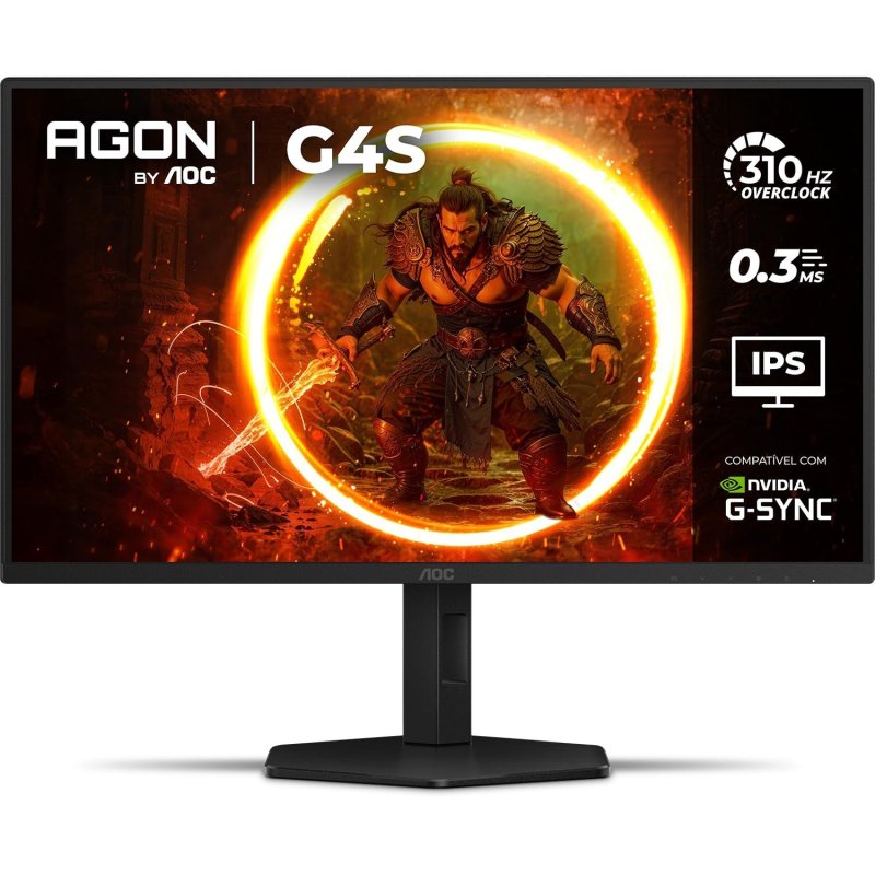 Monitor Gamer AOC AGON G4S 24,5 310Hz 0.3ms HDR10 IPS Base Ajustável 25G4S/P
