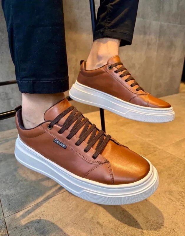 Sapato Masculino Casual Couro Legítimo Calce Fácil Macio (37 a 44)