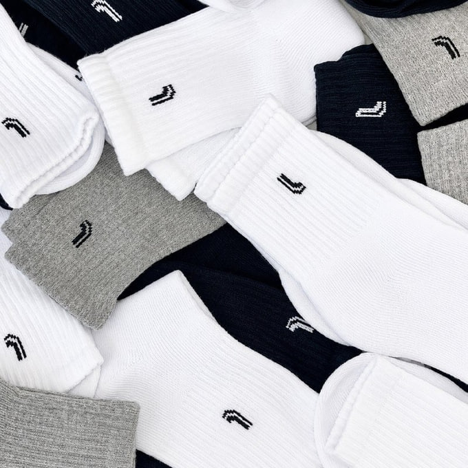 Kit 10 Pares Meias Lupo Originais Cano Médio Alto Algodão Masculina Feminina Meia Atoalhada Grossas