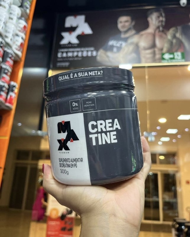 Kit 2x Creatina 300g Creatina Monohidratada Max Titanium Sem Sabor Alta Pureza