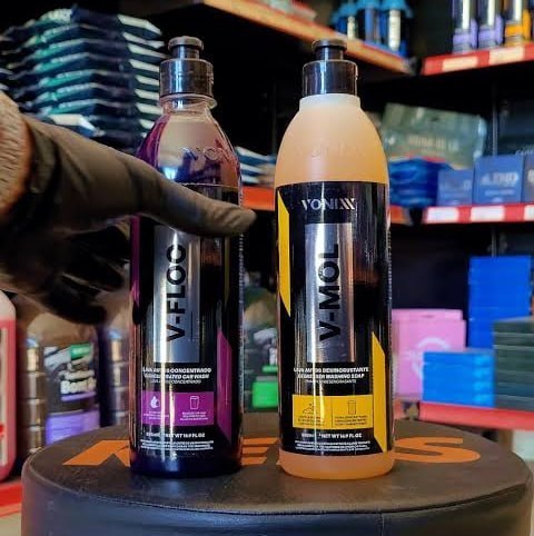 Kit Shampoo Automotivo Esfregação Neutro V-floc V-mol Vonixx