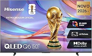 Hisense Smart Tv 4K Hi-Qled 50" Polegadas 50Q6QVV