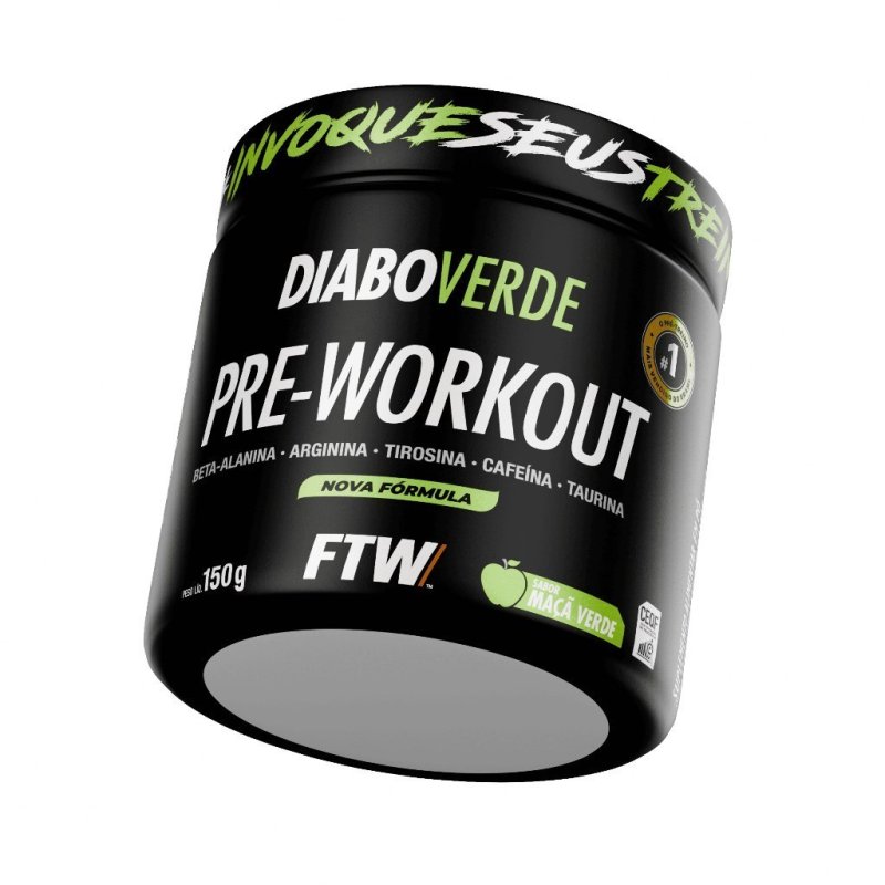 Pré Treino Diabo Verde Pre-Workout 150g FTW