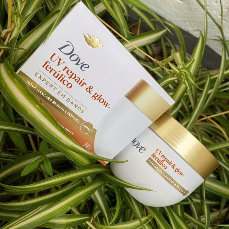 Dove Máscara de Resgate Intensno 10 em 1 UV Repair & Glow + Ferúlico 250g
