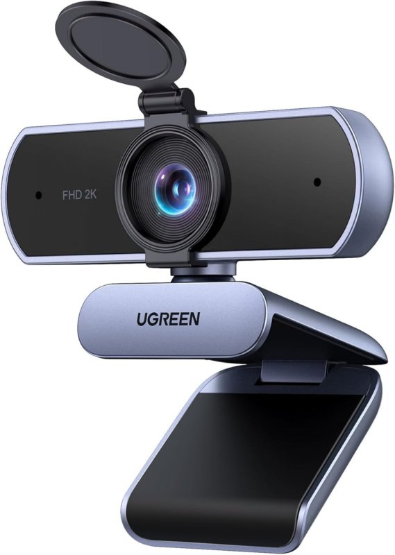 Webcam UGREEN 2K QHD com Microfone Antirruído