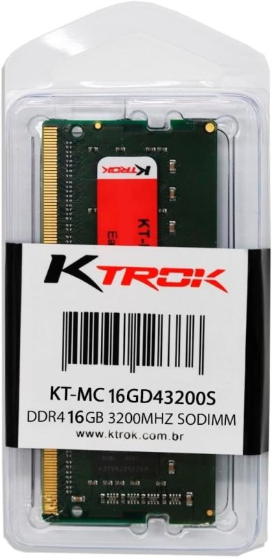 Memoria Ktrok 16Gb Ddr4 3200Mhz Sodimm Notebook
