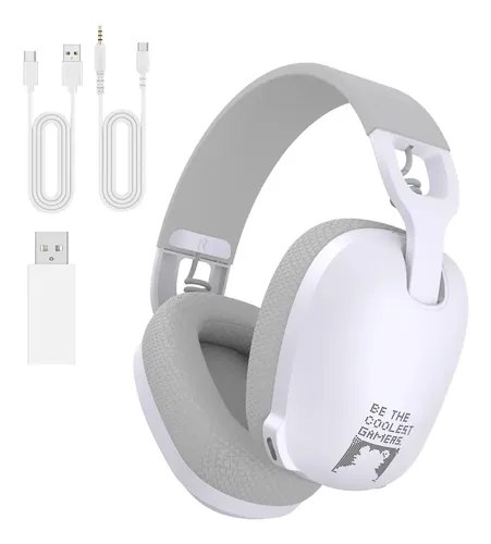 Headset Gamer Profissional Onikuma B2 Bluetooth, P3 Branco E Cinza