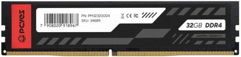 MEMÓRIA PCYES UDIMM 32GB DDR4 3200MHZ PM323200D4 PCYES