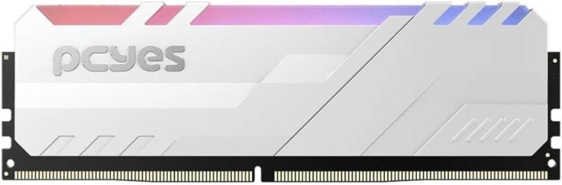 Memoria Gamer Pcyes Udimm 8Gb Ddr4 3200Mhz White Com Rgb Pm083200D4Wr