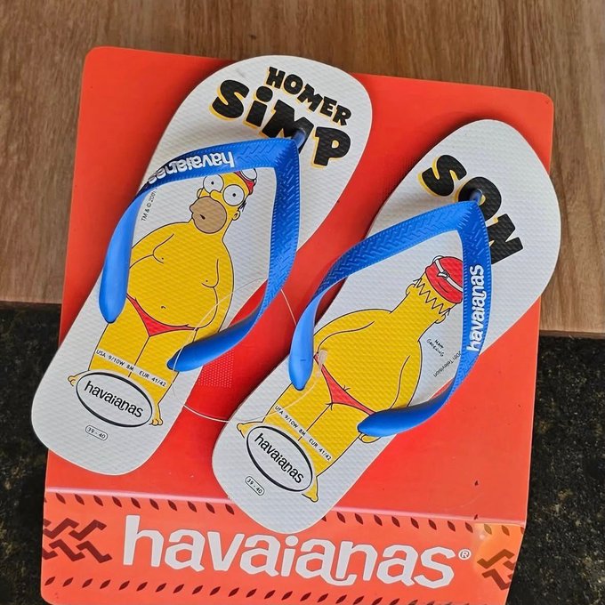 Chinelo Havaianas Simpsons Top + Frete Grátis