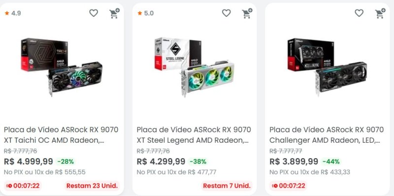 Cupom Kabum em Placas de vídeo selecionadas