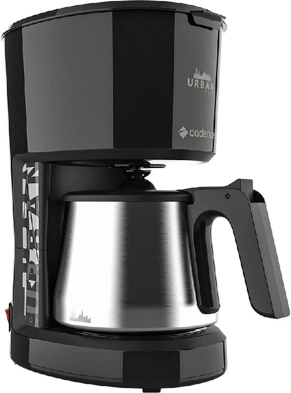 Cafeteira Cadence Urban Pop Preto/Inox – 110V