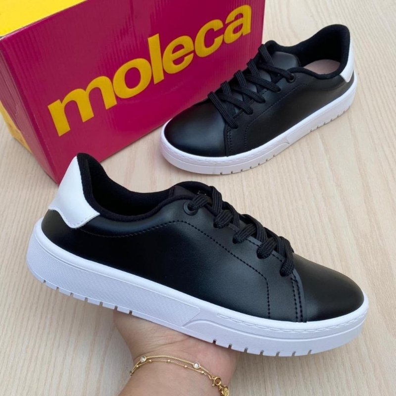 Tênis Moleca Feminino Moda Casual Básico Passeio Confortável
