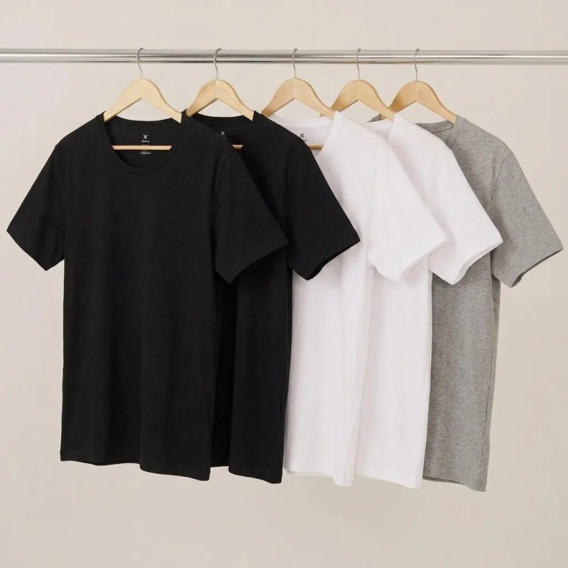 Kit 5 Camisetas Hering Masculina Basica Original Algodão