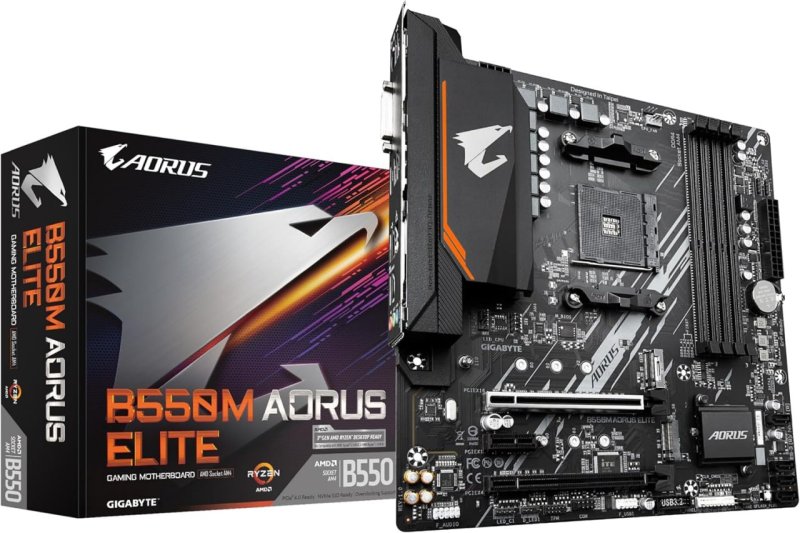 Placa Mãe Gigabyte B550M AORUS ELITE