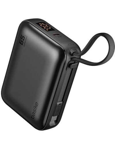 Basike Power Bank 65W, Carregador Portátil Universal 20000mAh (Cinza)