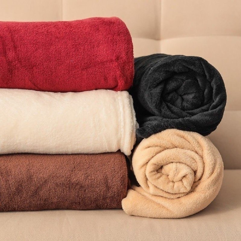 Kit com 2 Coberta Manta Soft Casal Microfibra Veludo + Frete Grátis