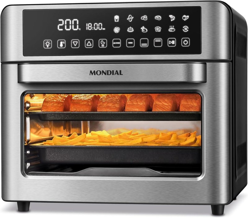 Fritadeira Air Fryer Forno Mondial Digital 25L 2000W – 110V