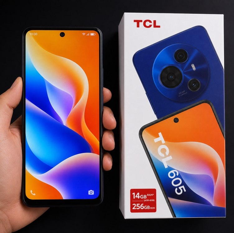 Smartphone TCL 256GB 50MP 14GB RAM 6.7" HD+ Octa-Core 5.200 mAh TCL 605