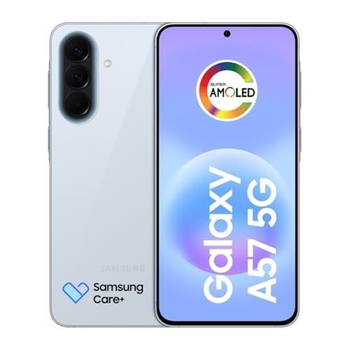 Celular Samsung Galaxy A57 5G 128GB, 8GB RAM, Recursos AI (Azul Claro)