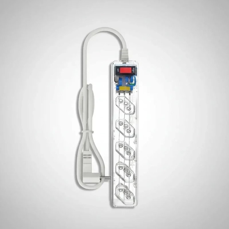 Filtro de Linha Clamper iClamper Energia 5 Tomadas, com DPS e Proteção contra Raios e Surtos Elétricos