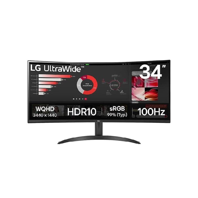 Monitor Curvo LG UltraWide 34” WQHD 100Hz HDR10