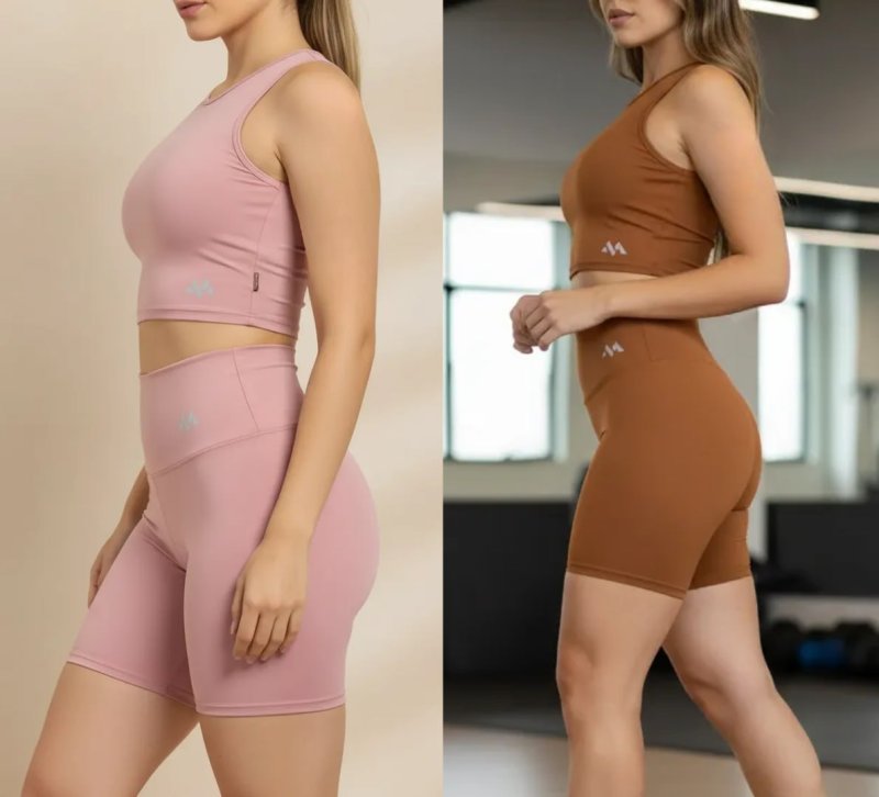 Conjunto Bermuda Feminino Academia Blackout Zero Transparenc